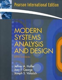 Modern Systems Analysis and Design: