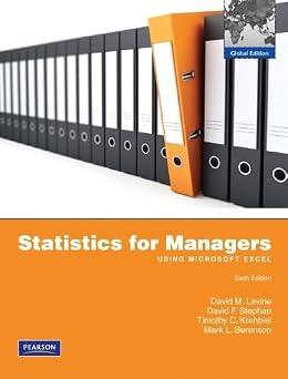 Statistics for Managers using MS Excel: Global Edition