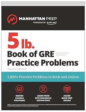 5 lb. Book of GRE Practice Problems, Fourth Edition: 1,800