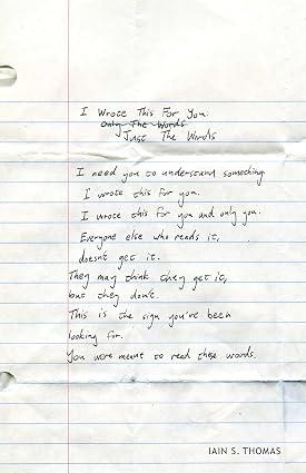 I Wrote This For You: Just The Words