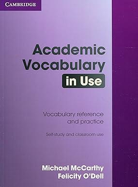Academic Vocabulary in Use with Answers